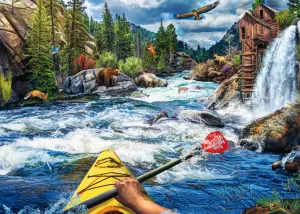 1000pc Puzzle - Whitewater Kayaking