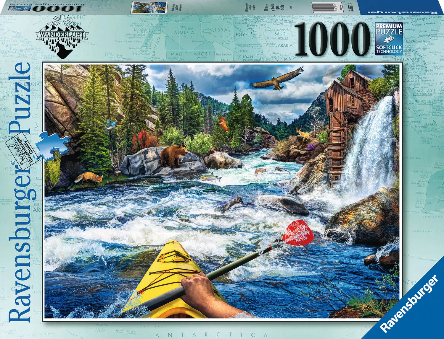 1000pc Puzzle - Whitewater Kayaking