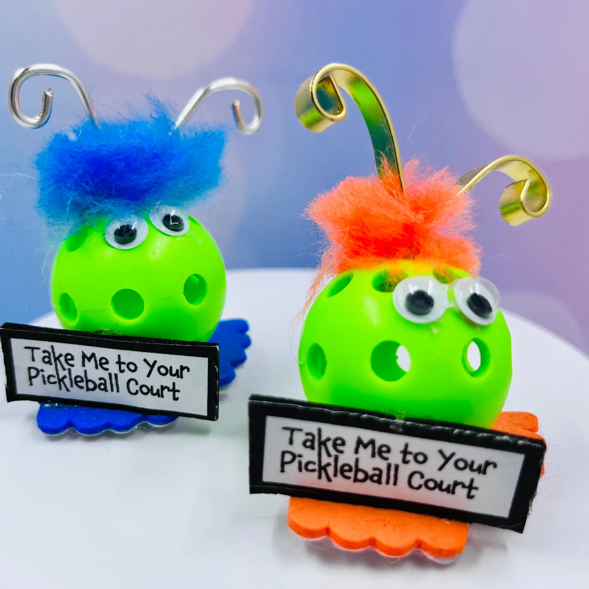 Alien Pickleball Cake And Cupcake Toppers | Fun Pickleball Gifts