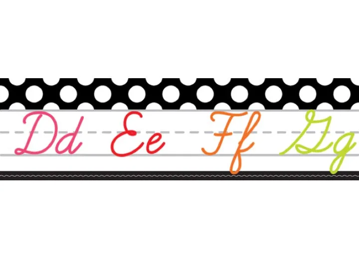 Alphabet Line Cursive (Black) | Black, White and Stylish Brights | UPRINT | Schoolgirl Style