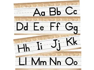 Alphabet Line: Manuscript Mini Board Set Stylish Boho Rainbow | UPRINT | Schoolgirl Style