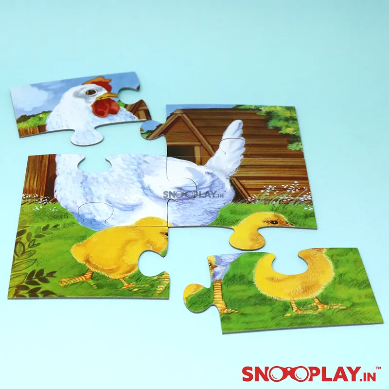 Animal Puzzle (Series 0) - Set of 4 Jigsaw Puzzles