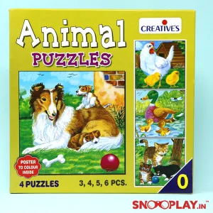 Animal Puzzle (Series 0) - Set of 4 Jigsaw Puzzles