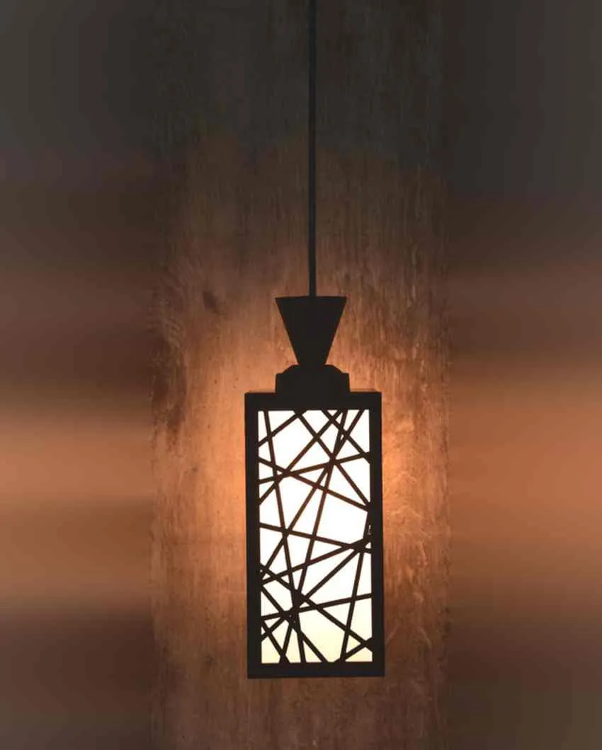 Armonioso 3 Lights Wooden Pendant Foyer Ceiling Lamp | 8 x 4 x 35 inches