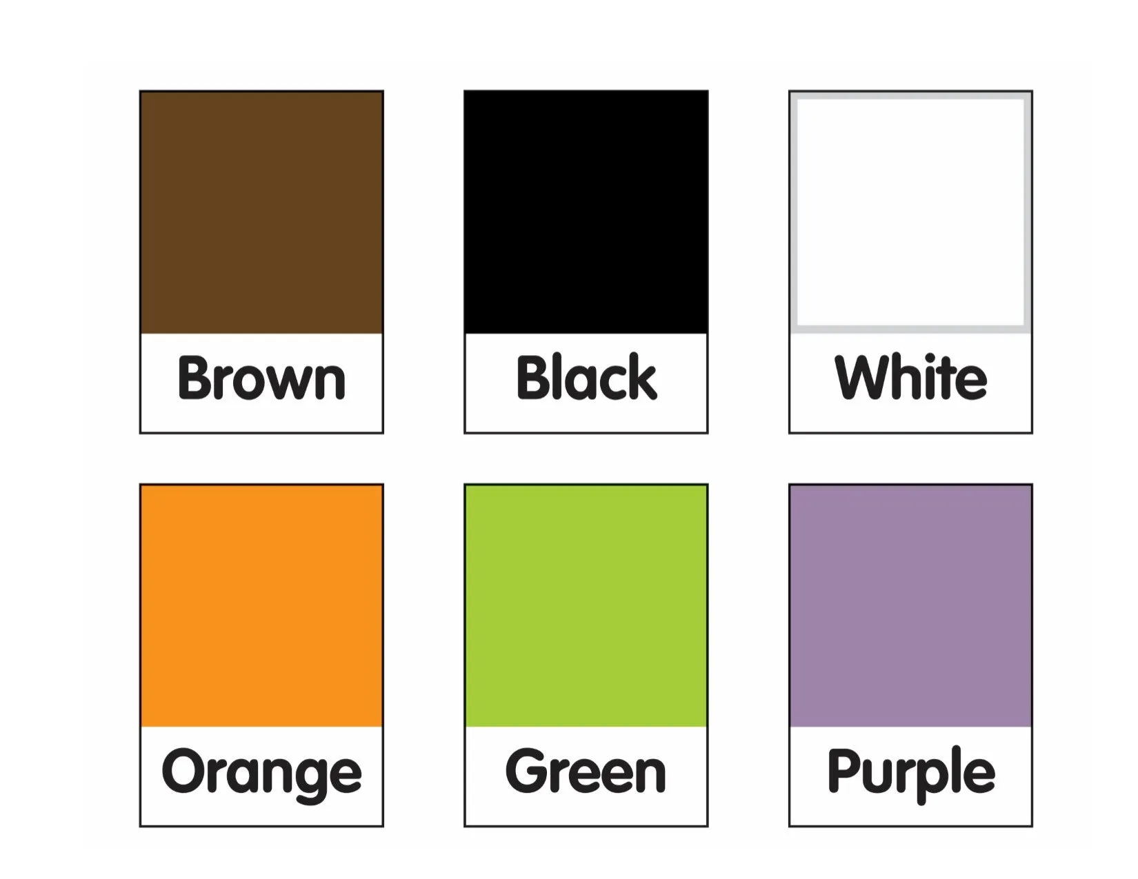 Art Color Chart | Color My Classroom | UPRINT | Schoolgirl Style