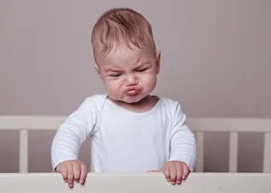 BABY MAKING GRUMPY FACE CARD