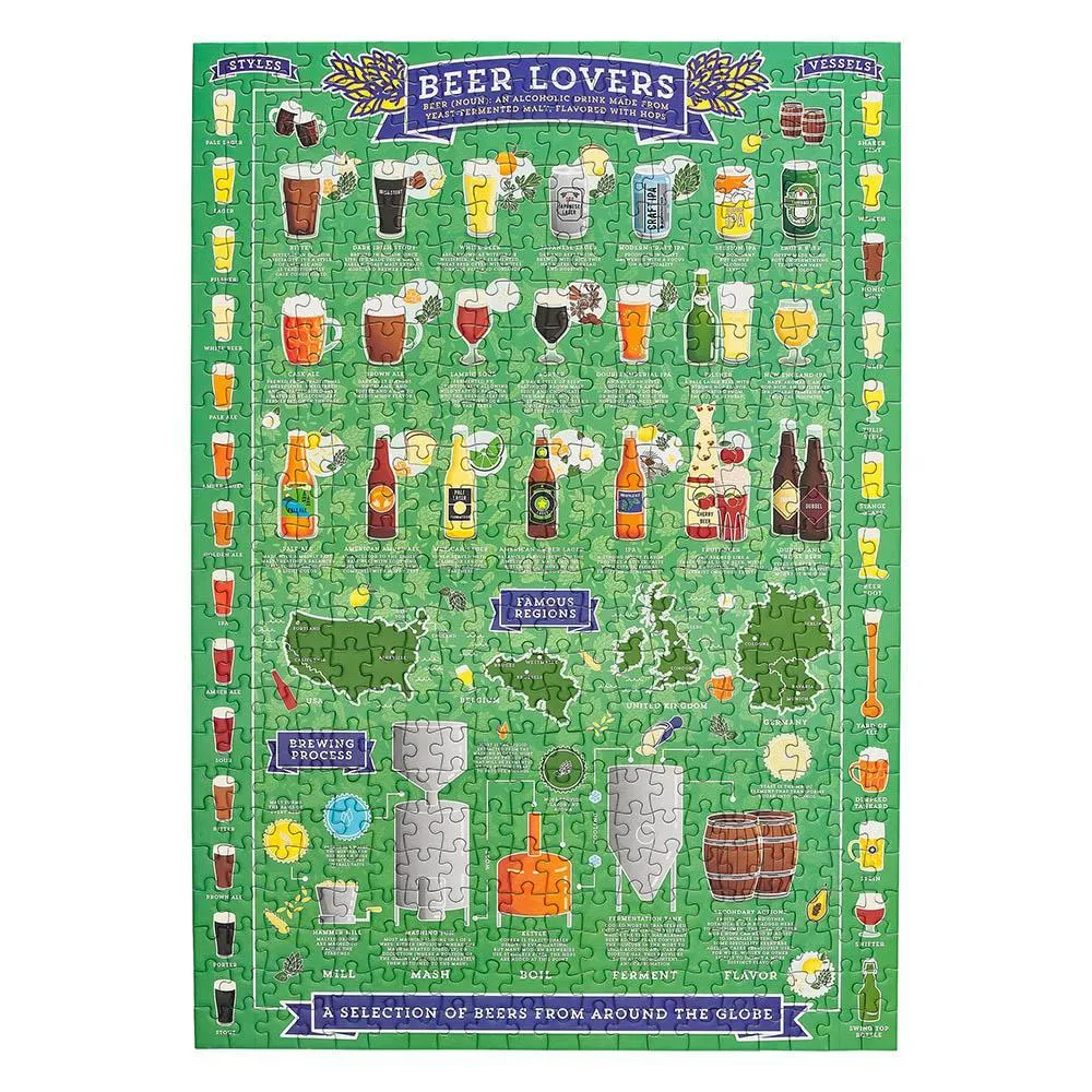 Beer Lover's Jigsaw Puzzle: 500 Pieces