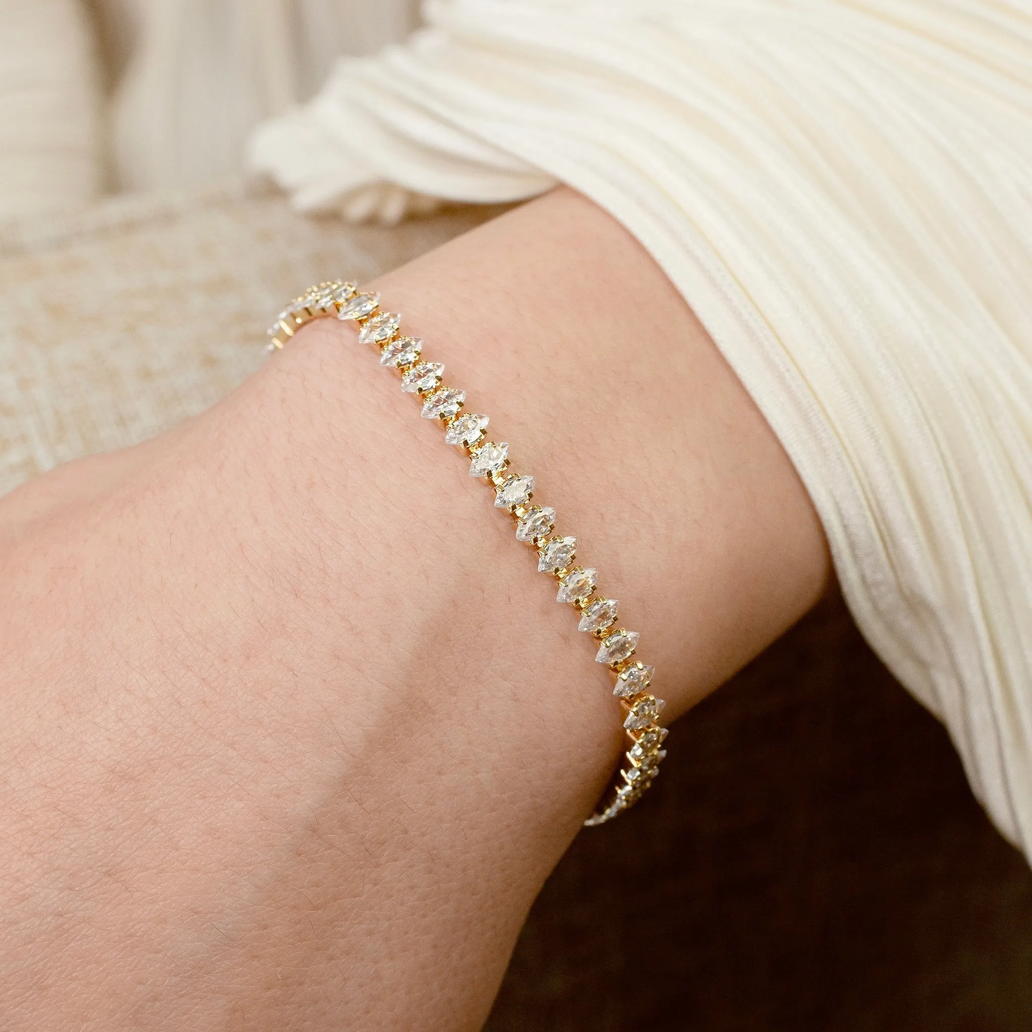 Bellini Marquise Crystal Tennis Bracelet