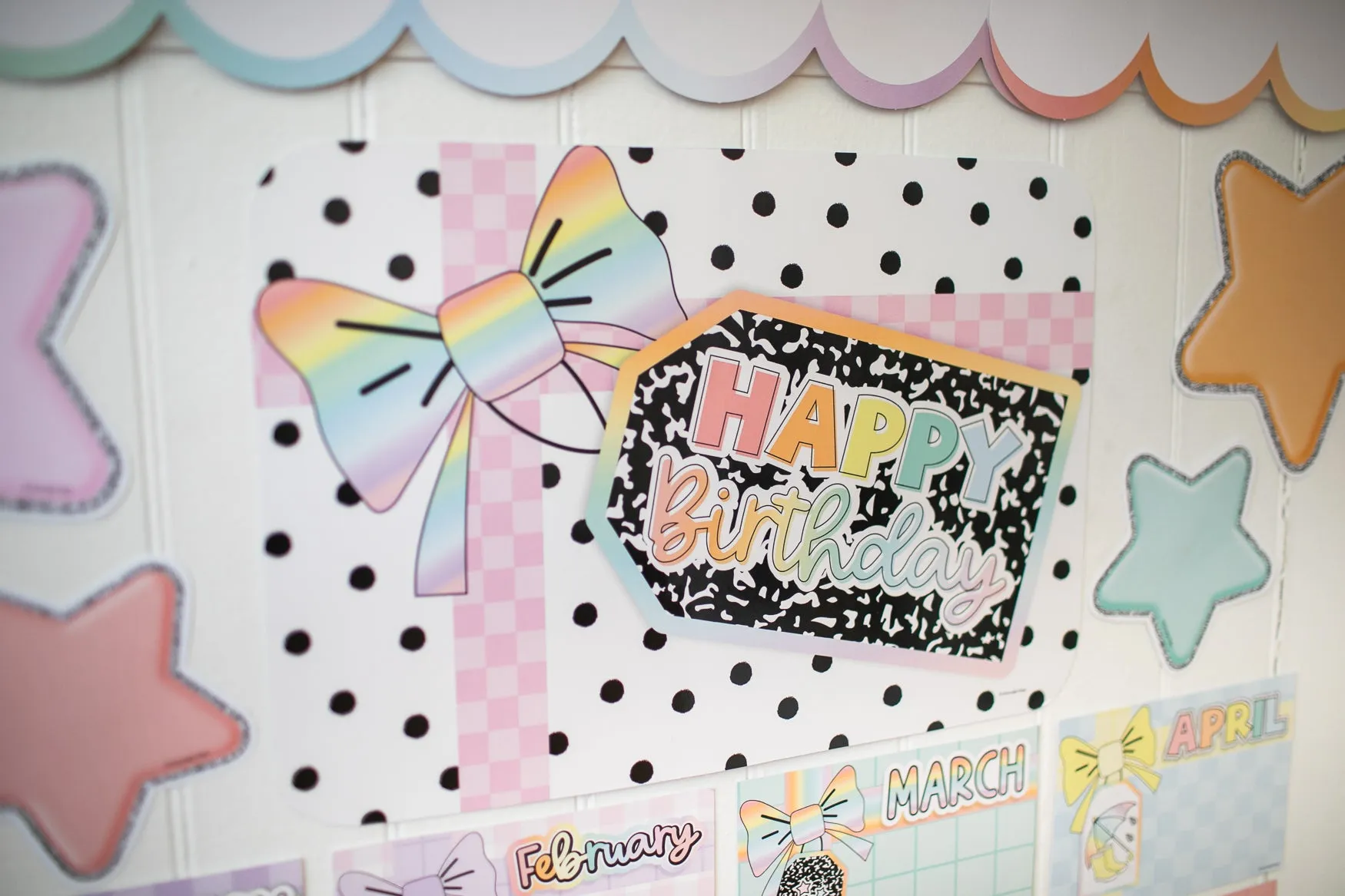 Birthday | Bulletin Board Set | Saved By The Pastel | Schoolgirl Style