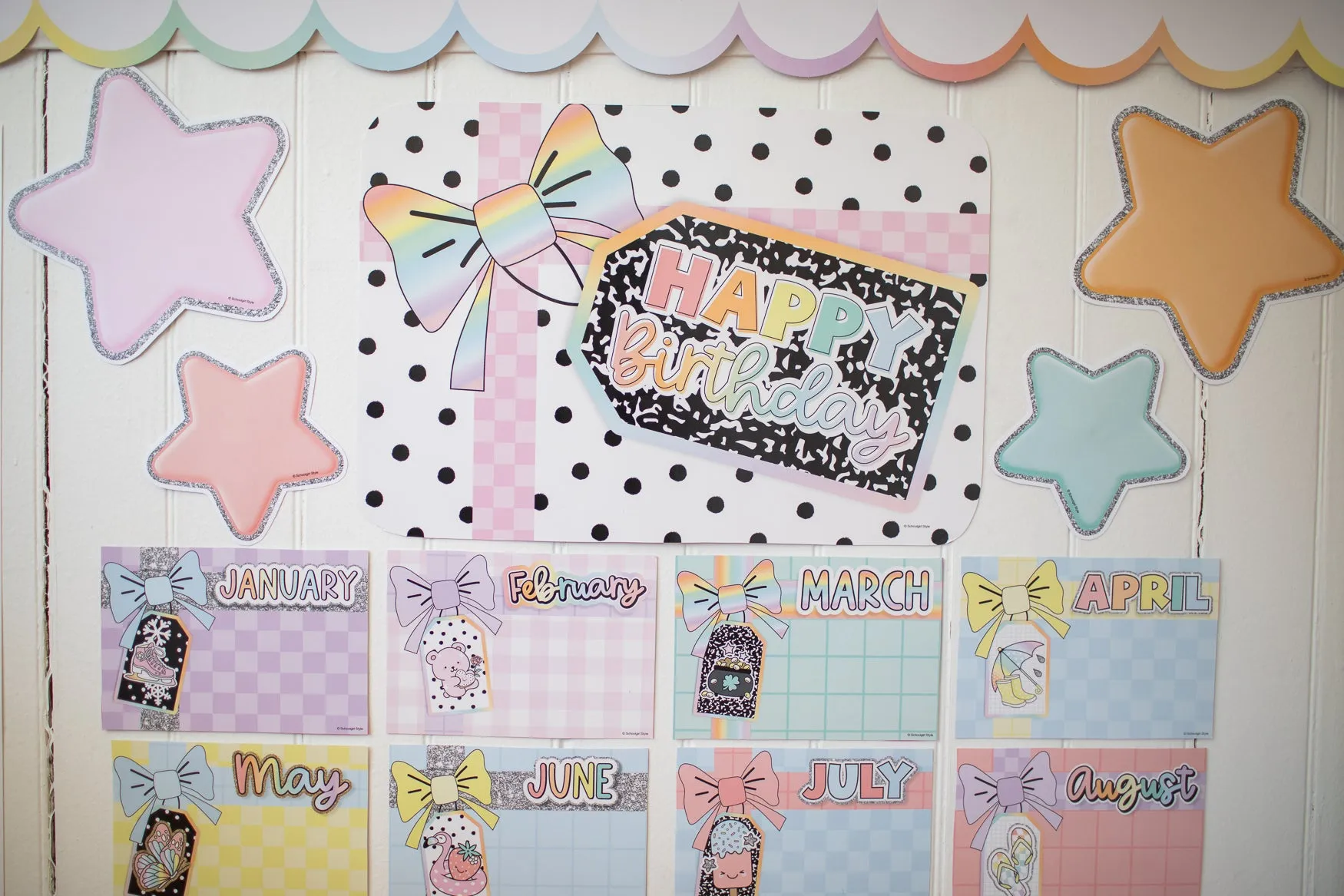 Birthday | Bulletin Board Set | Saved By The Pastel | Schoolgirl Style