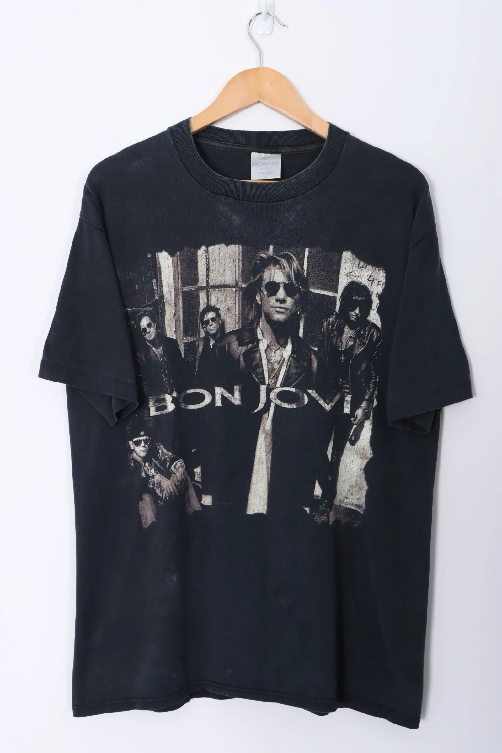 Bon Jovi 1992 'Keep The Faith' Single Stitch T-Shirt USA Made (L)