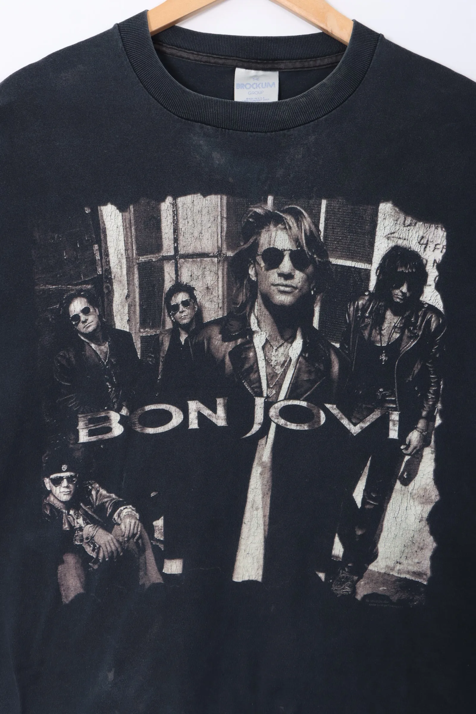 Bon Jovi 1992 'Keep The Faith' Single Stitch T-Shirt USA Made (L)