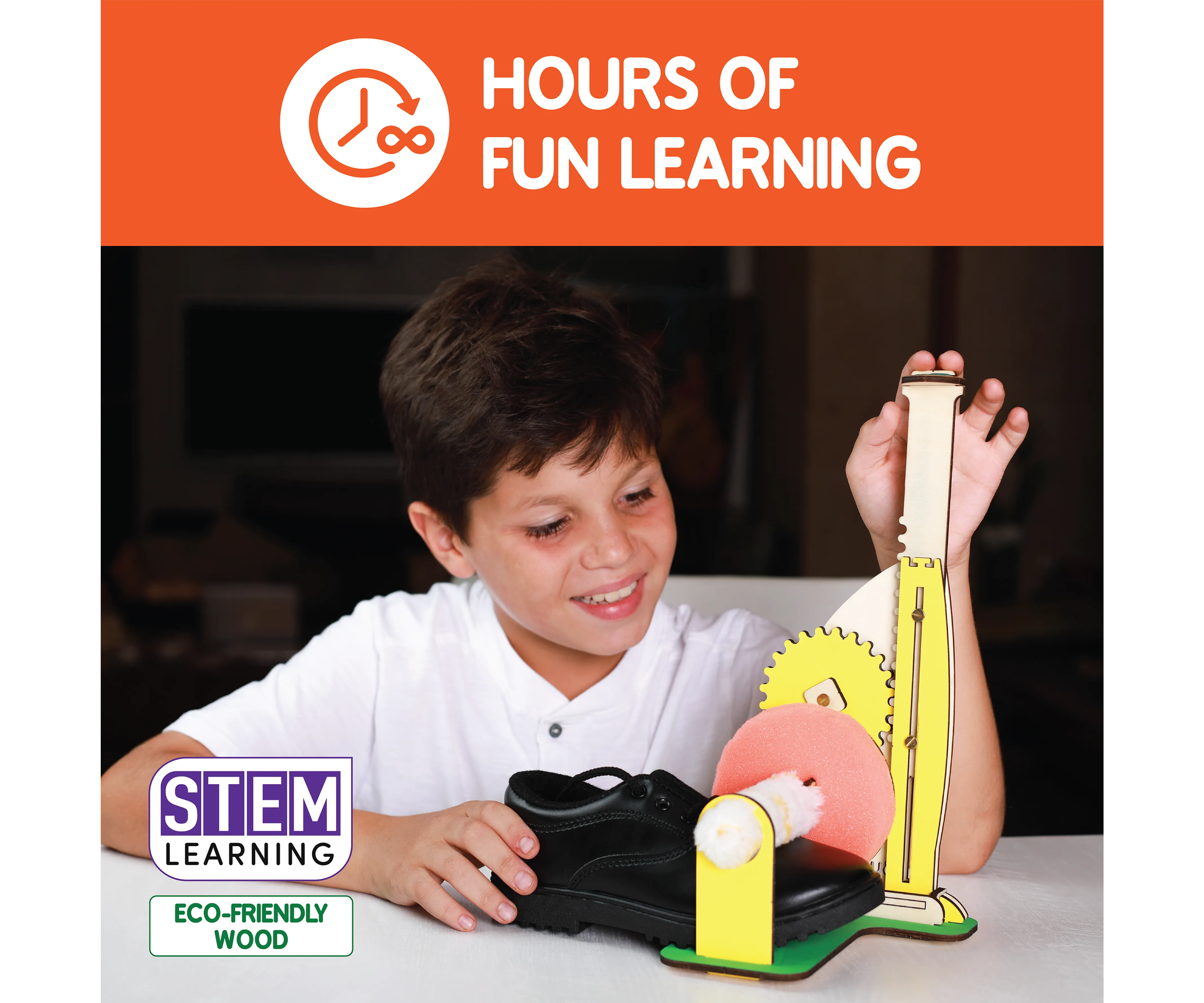 Buildables Shoe Shining Machine | STEM Construction Toys (ages 8 )