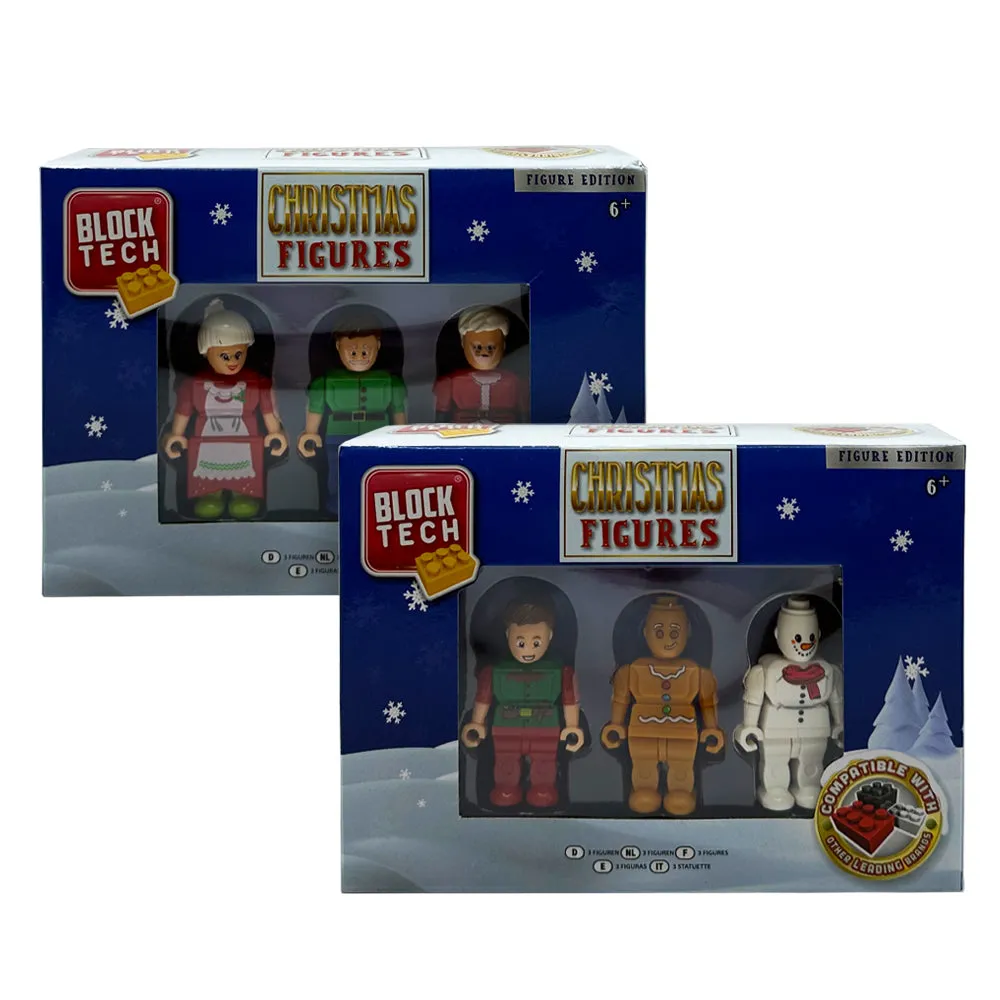 Christmas Block Tech Brick 3 Figure Pack