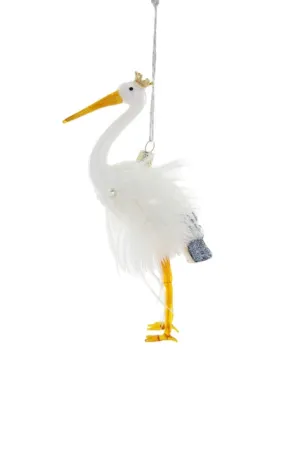  Crowned Stork  Ornament