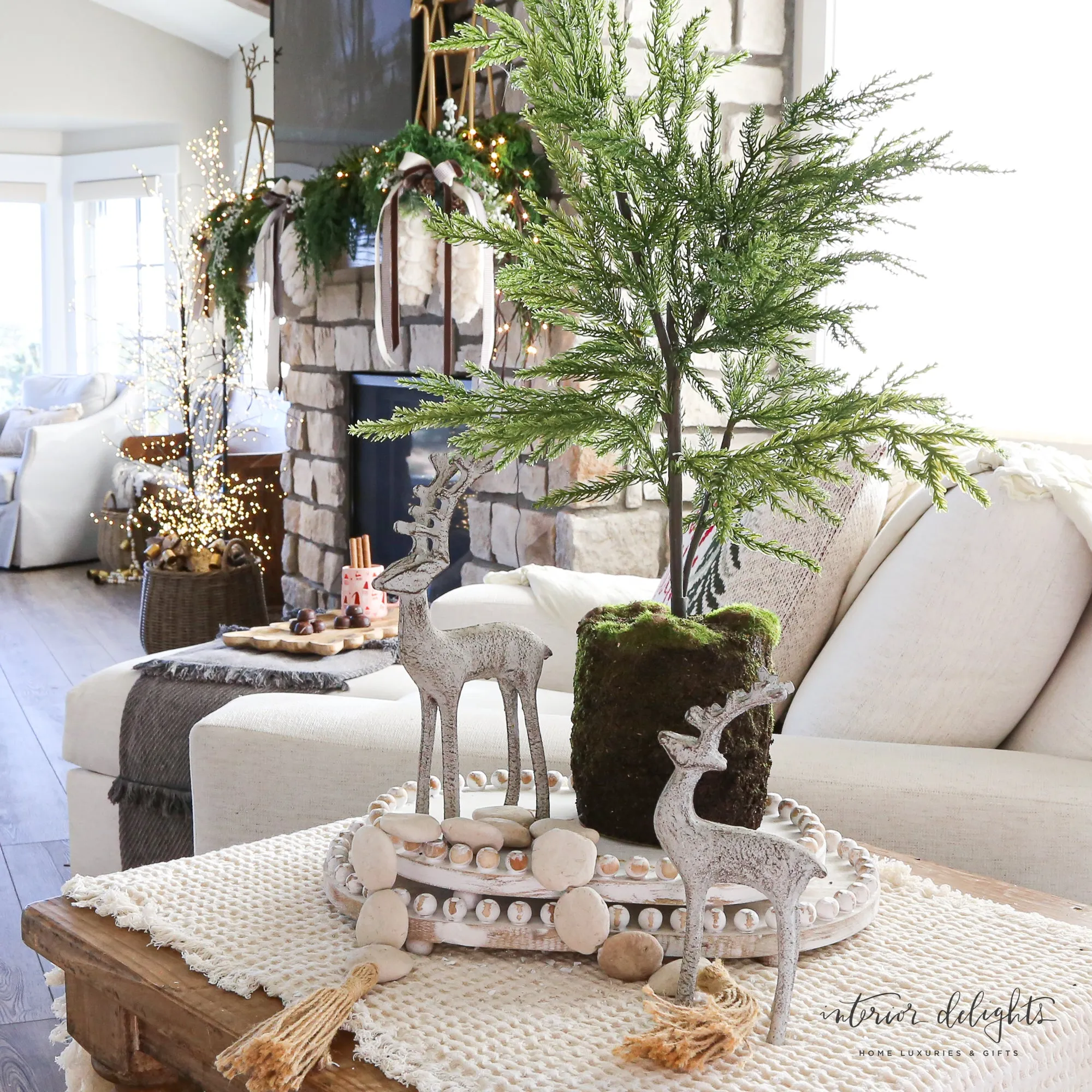 Distressed Iron Reindeer- Large or Small- 10in or 8.5in