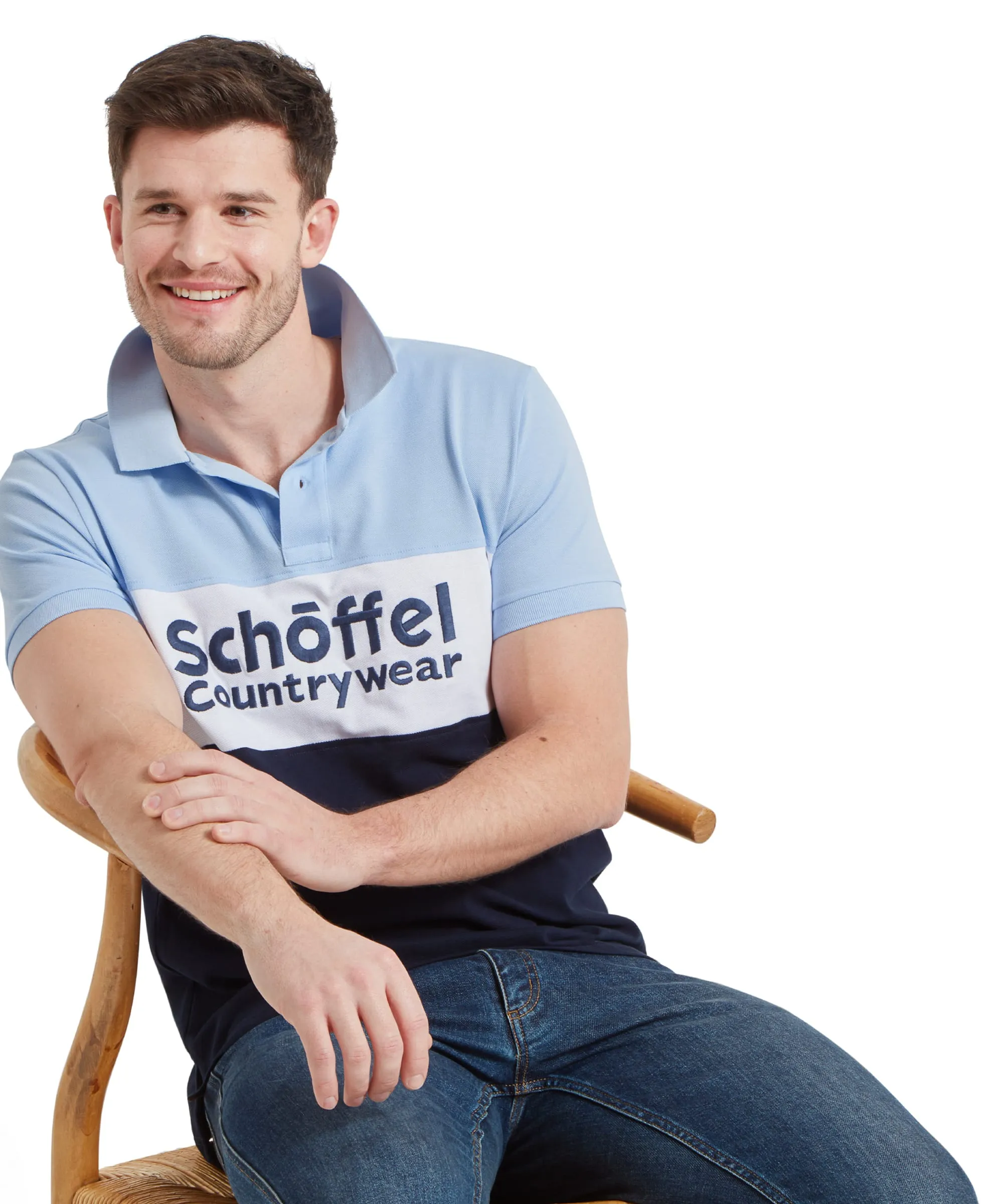 Exeter Heritage Polo Shirt - Pale Blue