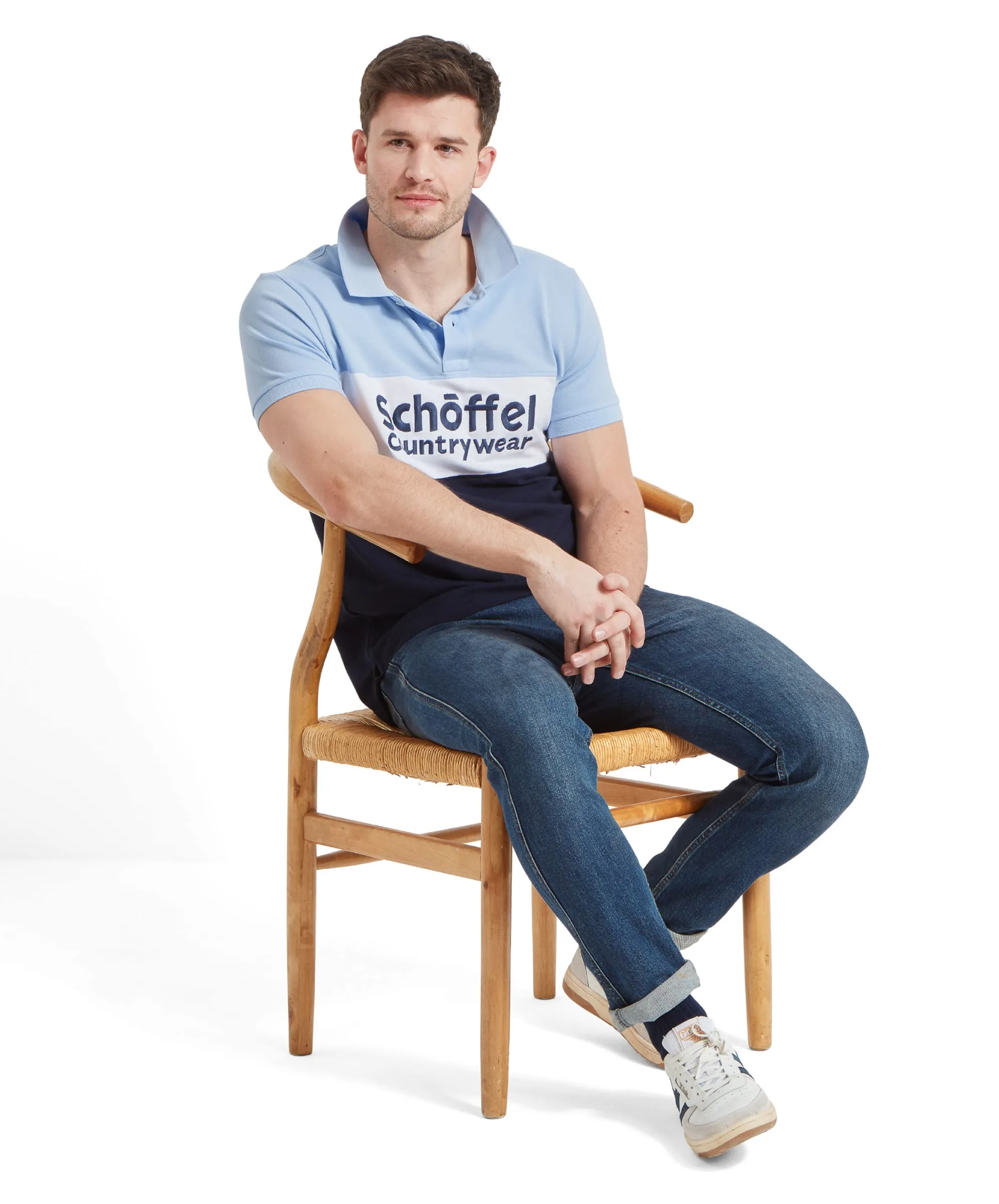 Exeter Heritage Polo Shirt - Pale Blue