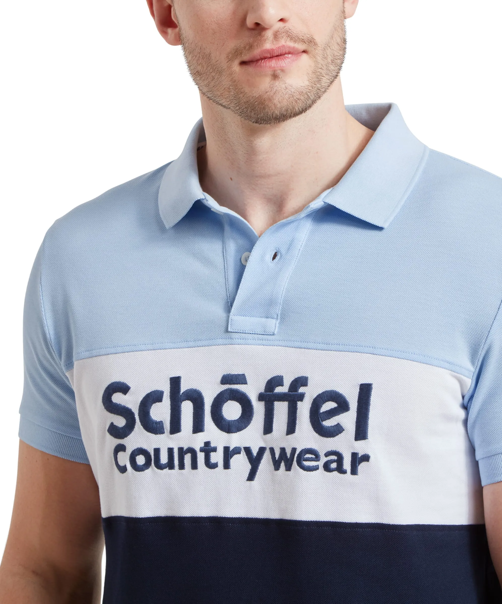 Exeter Heritage Polo Shirt - Pale Blue