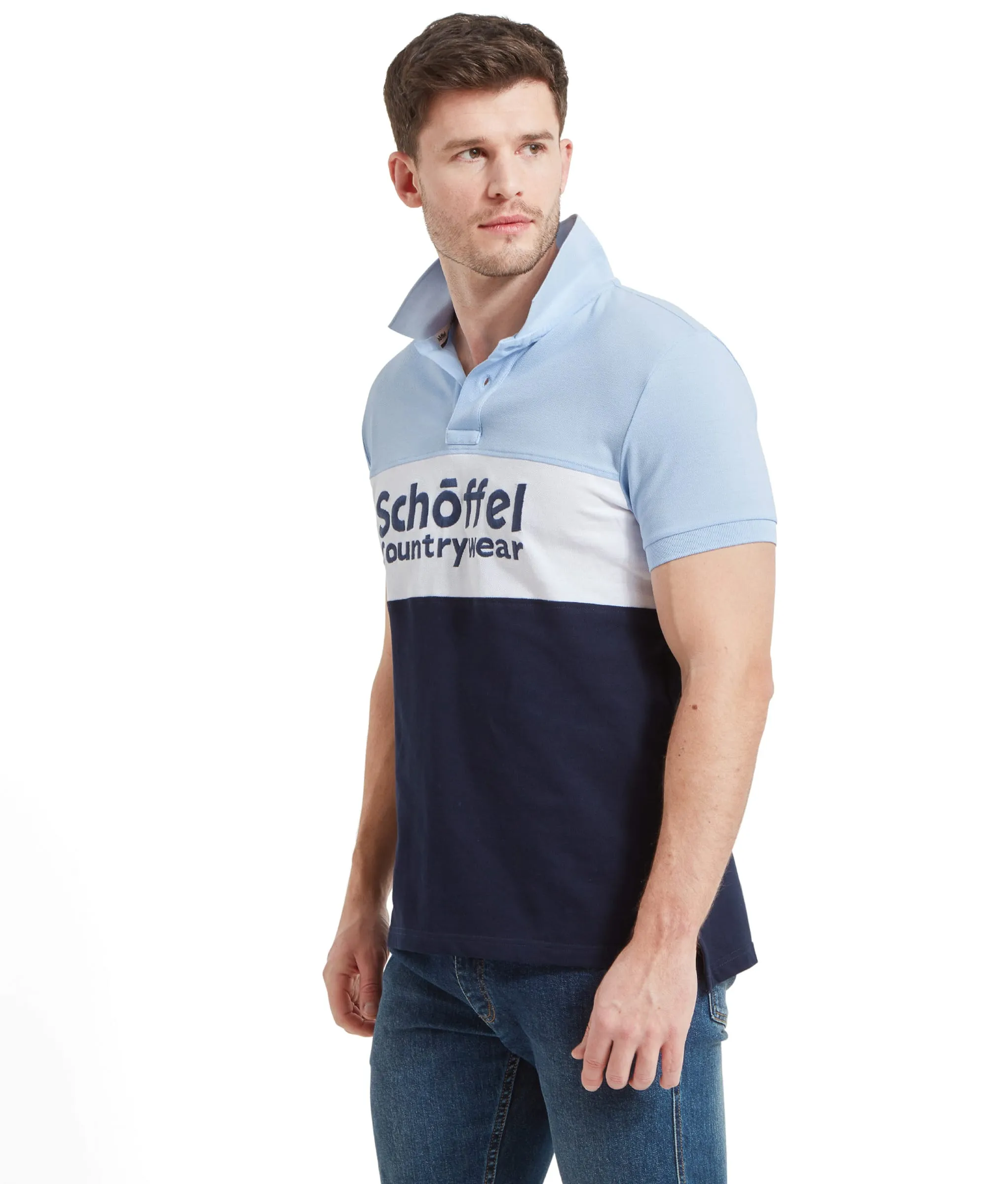 Exeter Heritage Polo Shirt - Pale Blue