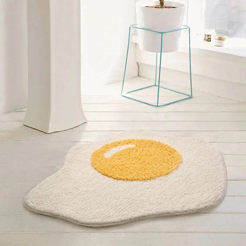 Fried Egg Rug