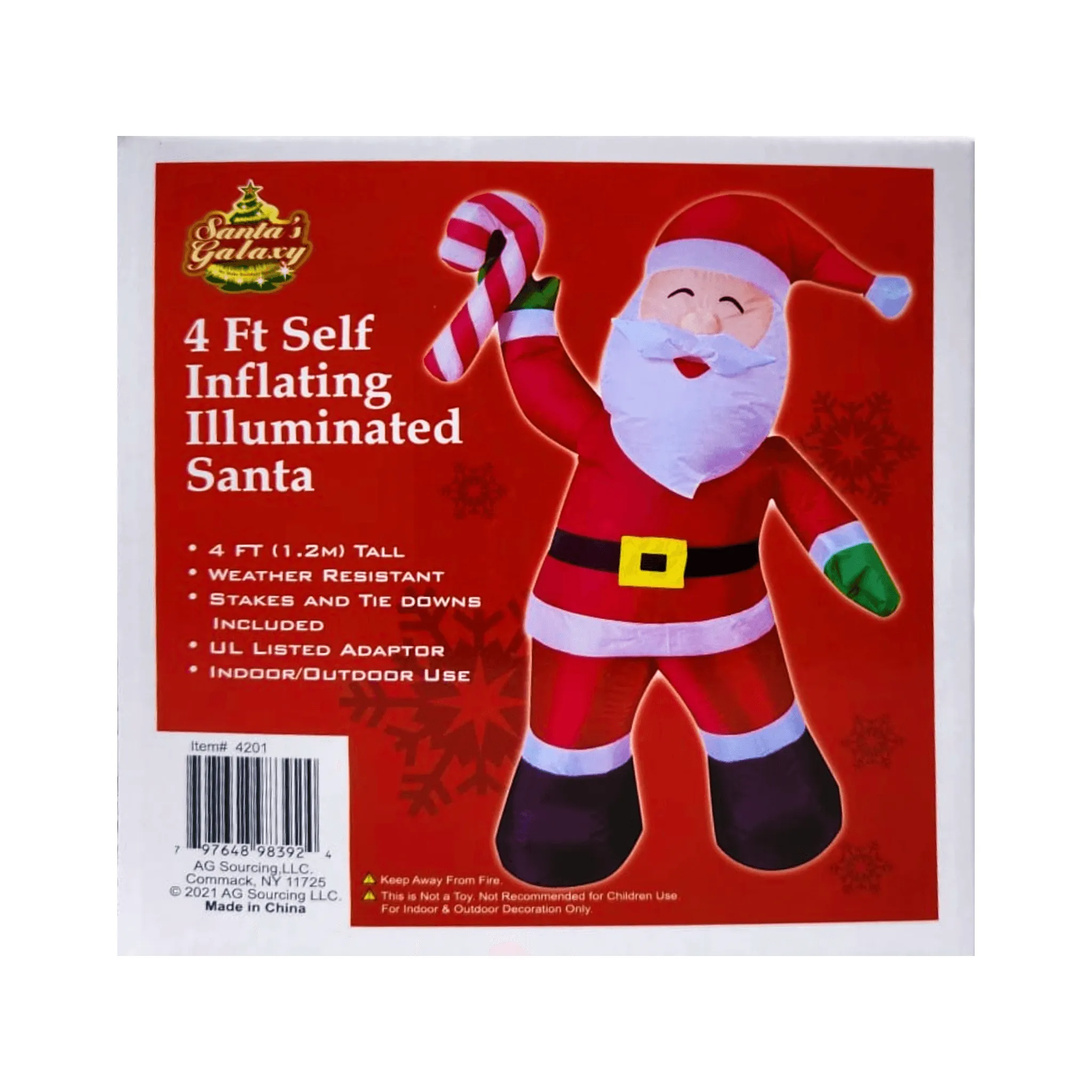 Fun Santas - 4FT Illuminated Inflatables