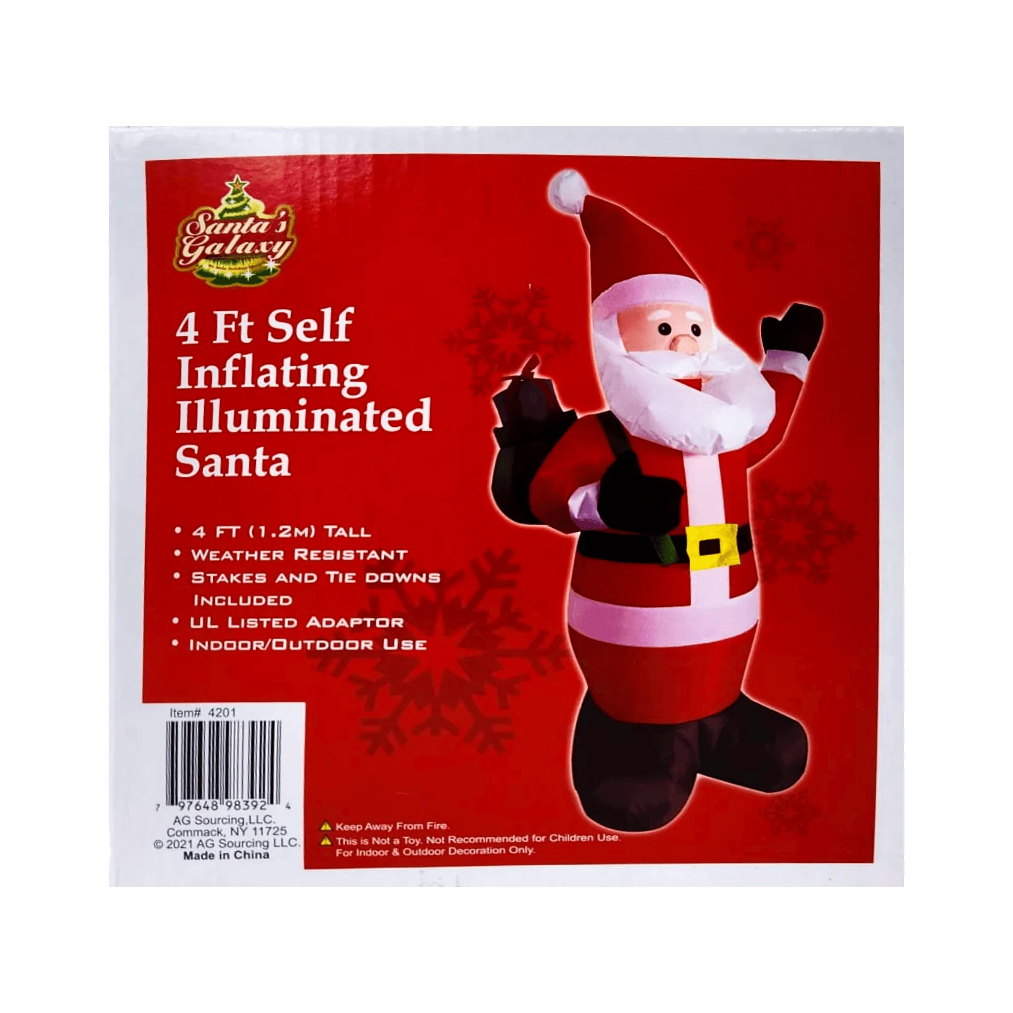 Fun Santas - 4FT Illuminated Inflatables