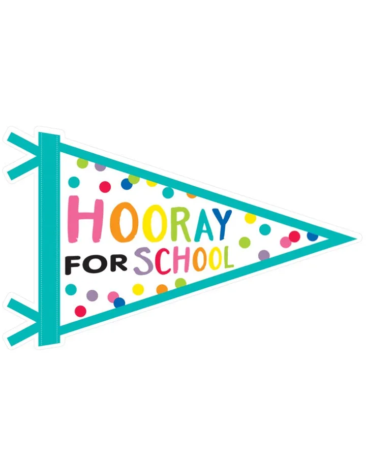 'Hooray for School' Pennant Banner | Just Teach Rainbow | UPRINT | Schoolgirl Style