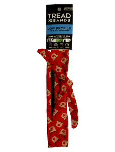 Low-Profile Tieback - Red Nosed Reindeer Set of 3