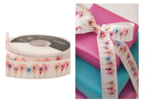 Mother's Day Balloons Satin Ribbon