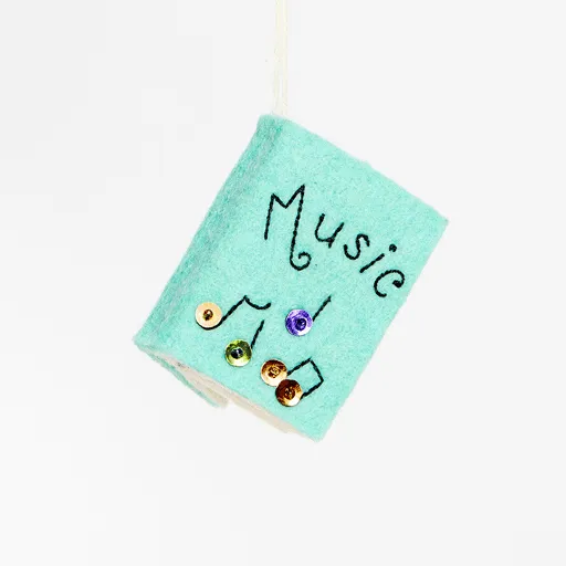 Music Book Ornament