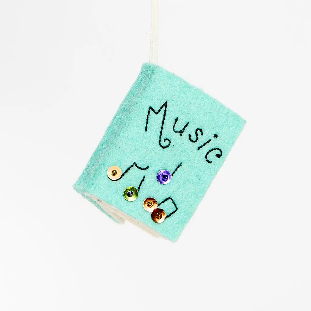 Music Book Ornament