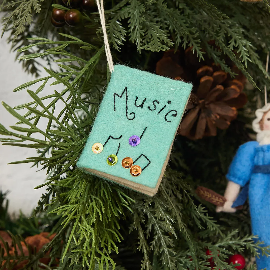 Music Book Ornament