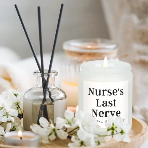 Nurse Gifts for Women Nurse's Last Never Candle Nurse Appreciation Gifts Nurse Practitioner Gifts for Women Nursing Gifts for New Nurses-Nurse Birthday Gifts Retirement Gifts Funny Nurse Candles Gifts