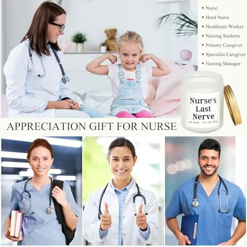 Nurse Gifts for Women Nurse's Last Never Candle Nurse Appreciation Gifts Nurse Practitioner Gifts for Women Nursing Gifts for New Nurses-Nurse Birthday Gifts Retirement Gifts Funny Nurse Candles Gifts