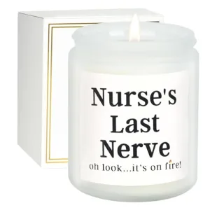 Nurse Gifts for Women Nurse's Last Never Candle Nurse Appreciation Gifts Nurse Practitioner Gifts for Women Nursing Gifts for New Nurses-Nurse Birthday Gifts Retirement Gifts Funny Nurse Candles Gifts