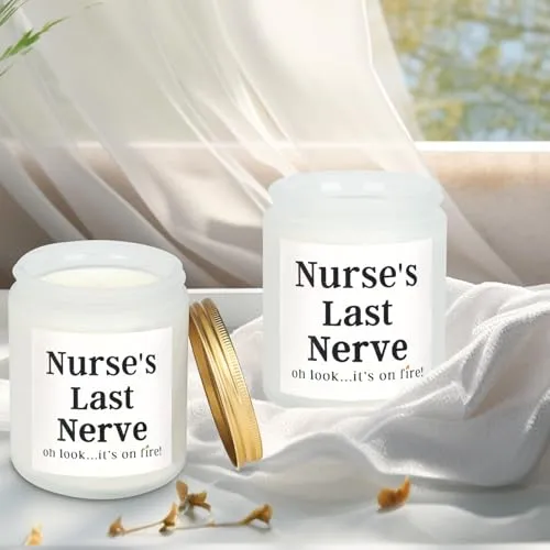 Nurse Gifts for Women Nurse's Last Never Candle Nurse Appreciation Gifts Nurse Practitioner Gifts for Women Nursing Gifts for New Nurses-Nurse Birthday Gifts Retirement Gifts Funny Nurse Candles Gifts