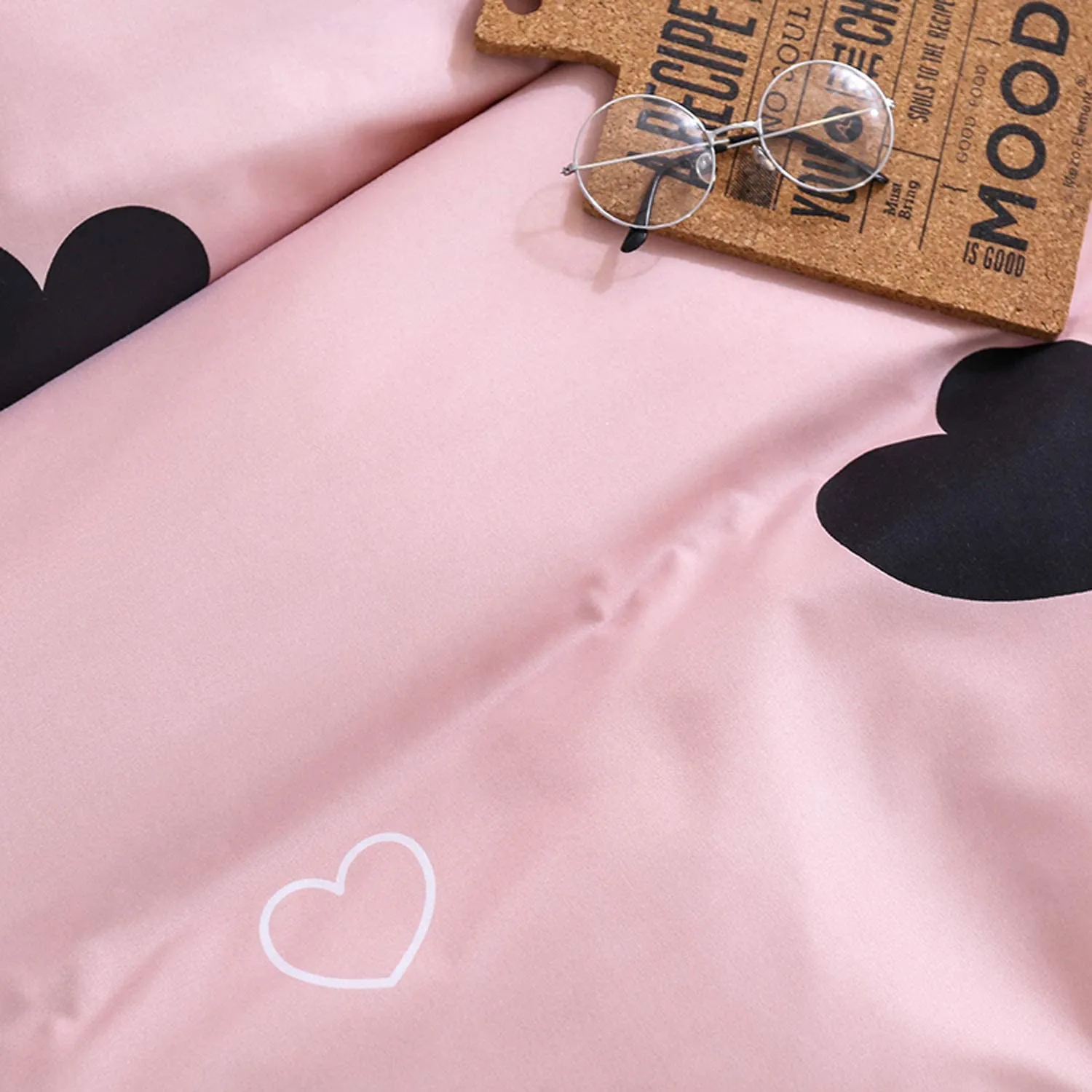 Pink Heart Bed Set