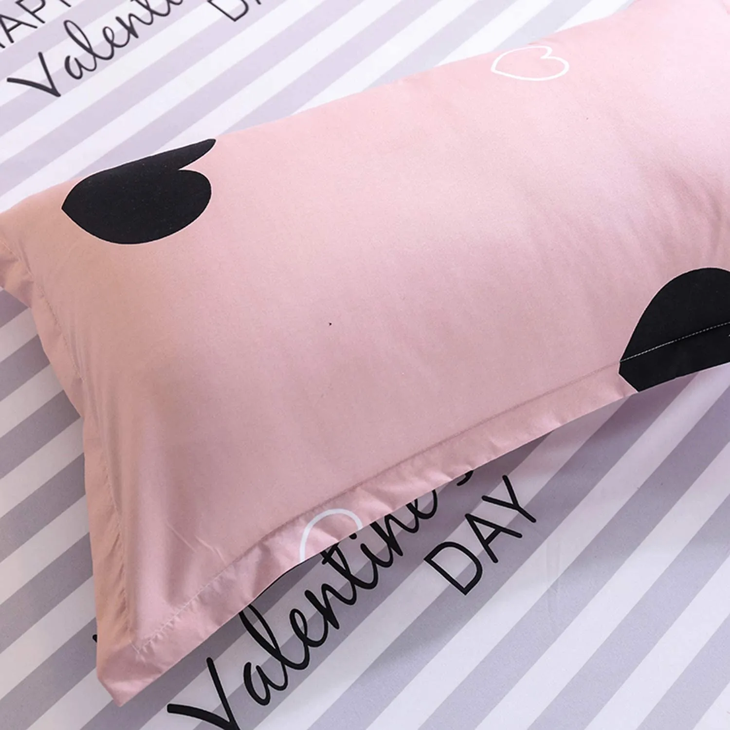 Pink Heart Bed Set