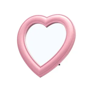 Pink Heart Shaped Mirror