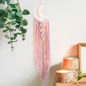 Pink Pastel Moon Dreamcatcher