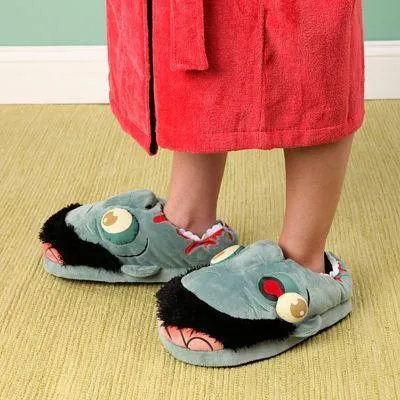 Plush Zombie Slippers