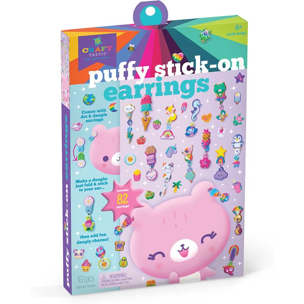 Puffy Stick-On Earrings