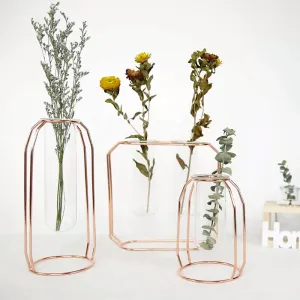 Rose Gold Outline Vases