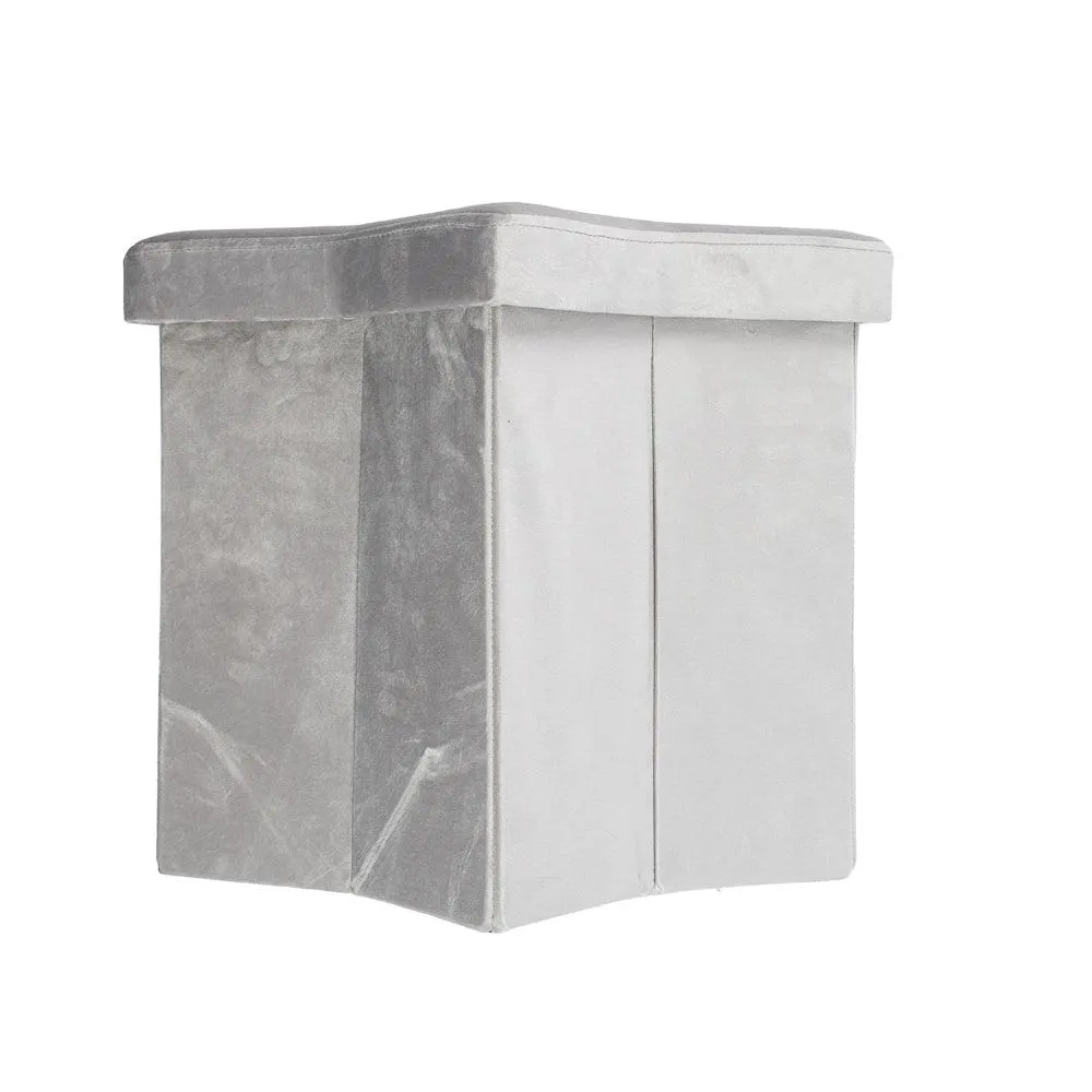 Star Storage Stool - Light Grey