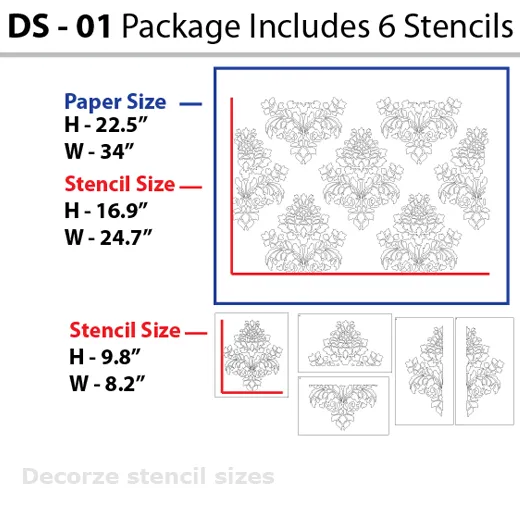 Stencil cutting designs, DS-01