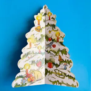 Winter Tree Tabletop Paper Advent Calendar